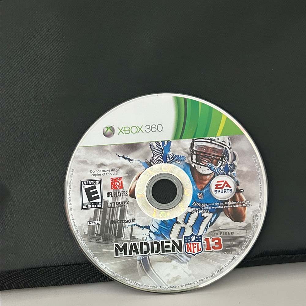 Madden NFL 13 Xbox 360 Game Disc
